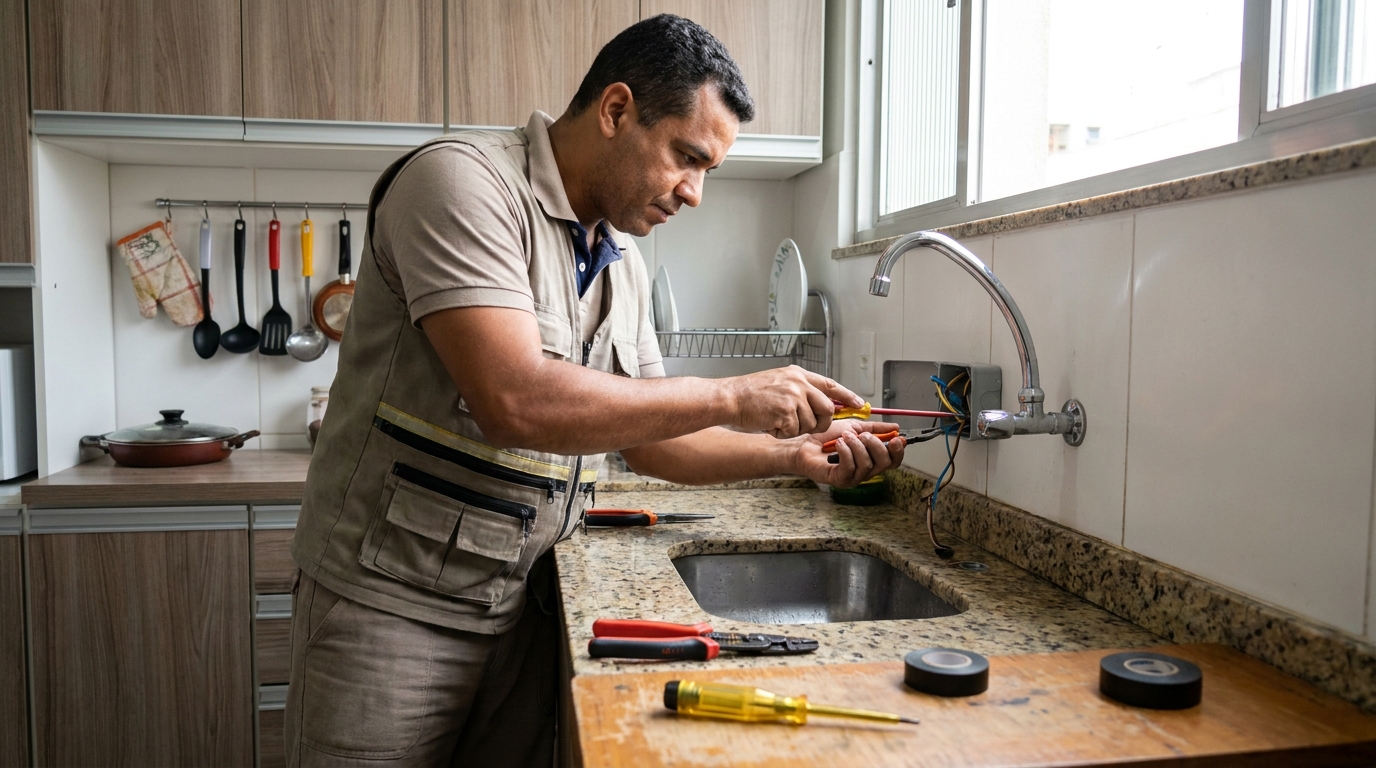 Instalação em Cozinha ou Área Gourmet em Sete Lagoas‑MG